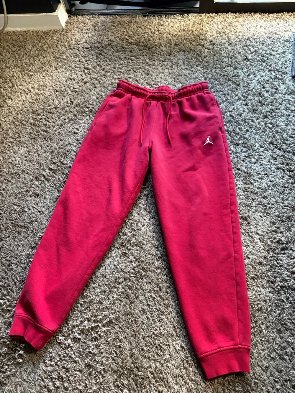Jordan Red Fleece Jogger Pants